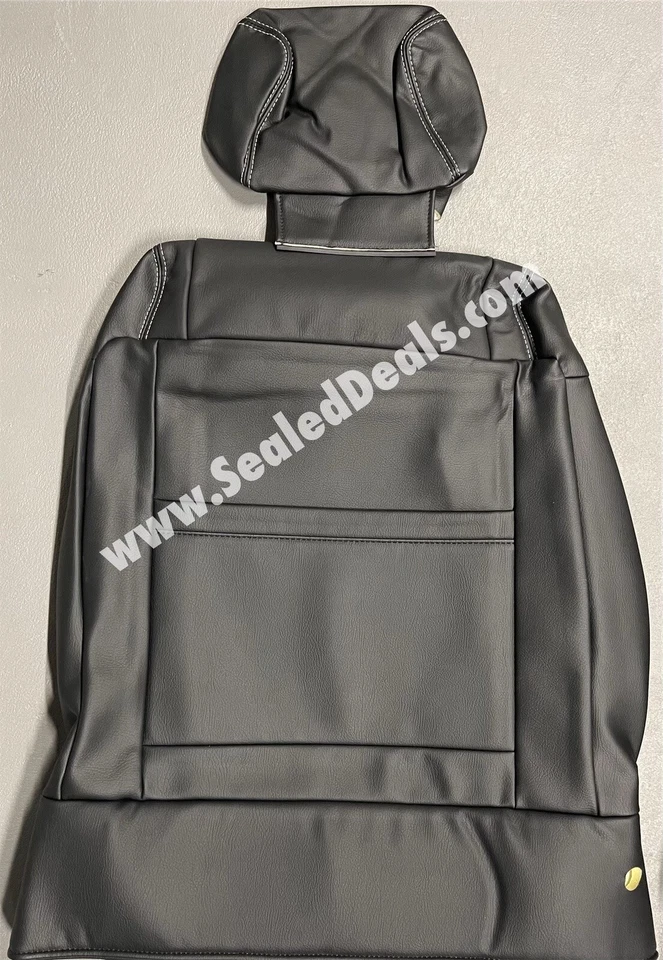 FUNDAS DE ASIENTO DE CUERO NEGRAS Y GRISES CON LOGOTIPO PARA JEEP WRANGLER JK 2008-2010 4 PUERTAS Foto 4 de 4