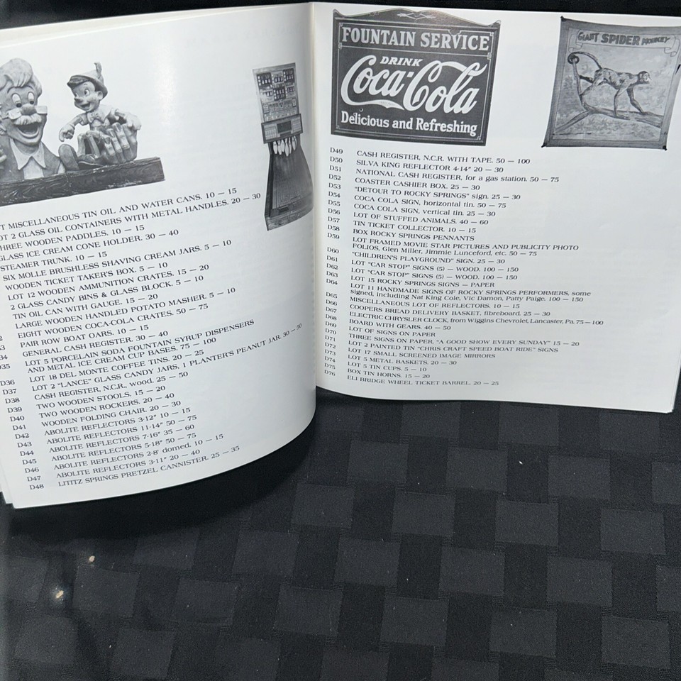 Rocky Springs (Lancaster, PA ) Auction Brochure From 1984 And RS Pin eBay