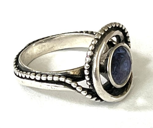 NWOT OR PAZ STERLING SILVER 925 PURPLE / BLUE FLUORITE RING SZ 5 ISRAEL PZ - 第 2/8 張圖片