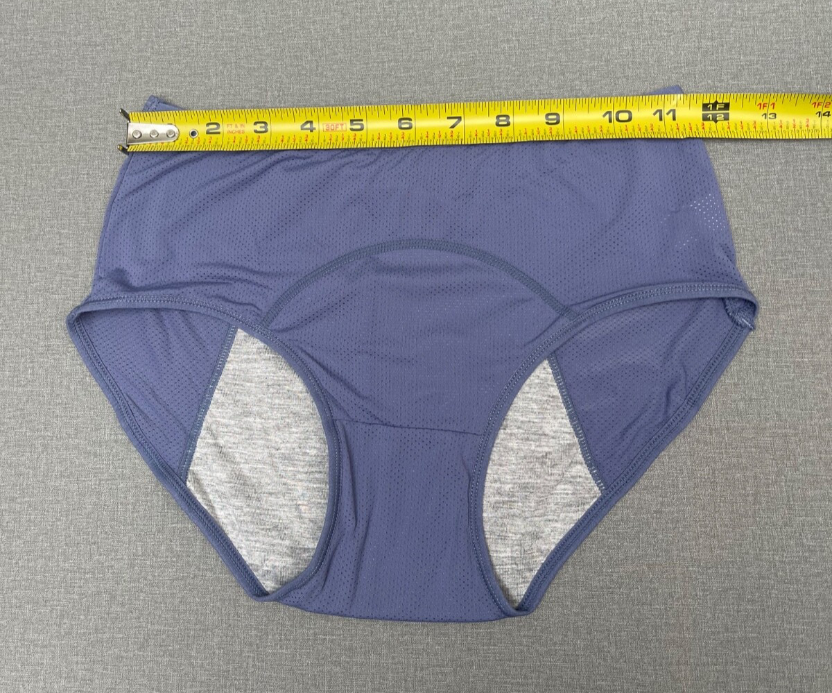 2 Pack Women Period Cotton Panties Leakproof Menstrual Underwear Briefs Panty