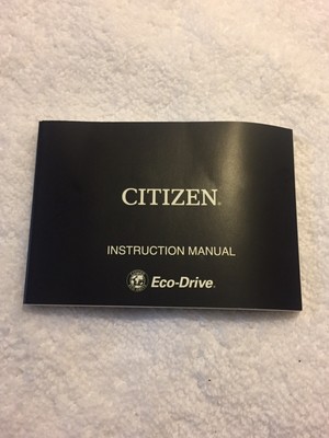 eco drive watch manual
