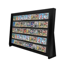 PENNZONI Table Top Display Case w/ 2 Stands, Acrylic Baseball Card Show Case