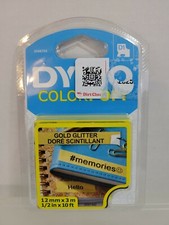 DYMO D1 Colorpop Label Tape gold glitter