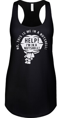 In A Nutshell Funny Movie Quote Powers Comedy Spy Groovy 90s Evil Racerback Tank