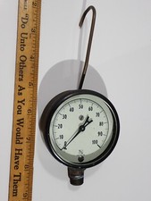Vintage 1850 Ashcroft 100psi Pressure Gauge Made in USA RARE "A" NEEDLE - WORKS