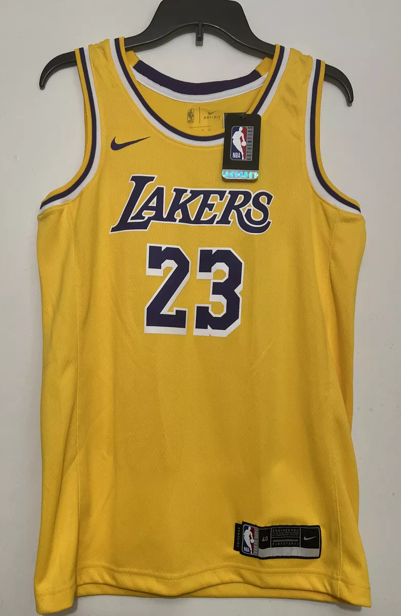 Nike NBA Los Angeles Lakers James #6 Swingman Jersey - Amarillo - Mens