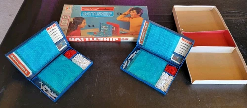 Battleship Board Game Vintage (1971 Edition) Milton Bradley Complete Rough Box