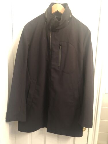ABRIGO DE LLUVIA REPELENTE AL AGUA NEGRO PARA HOMBRE ARMANI COLLECTION TALLA 38 - Imagen 2 de 10