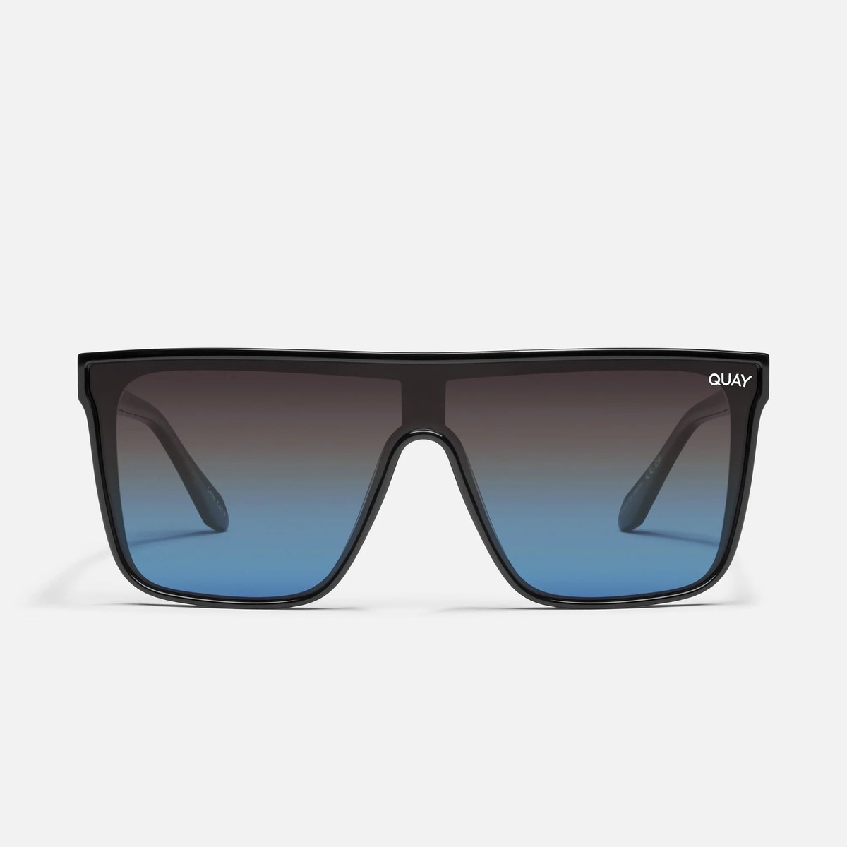 Rare Quay Australia Glow Up Oversized Butterfly Frame Sunglasses Silver Blue Quay Australia Rumours – Mikinola main image 2