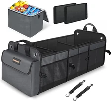 Trunk Organizer with Built-In Insulated Leak Proof Cooler Bag,Collapsible Cargo