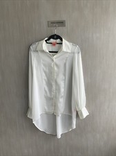 Kirna Zabete Target Womens White Shirt Dress Size S High/low