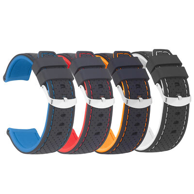 20mm Silicone Rally Strap Watch Band for Frederique Constant Healey