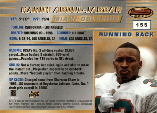 1996 Bowman's Best Football  *COMPLETE YOUR SET*  Pick From List - Picture 308 of 356