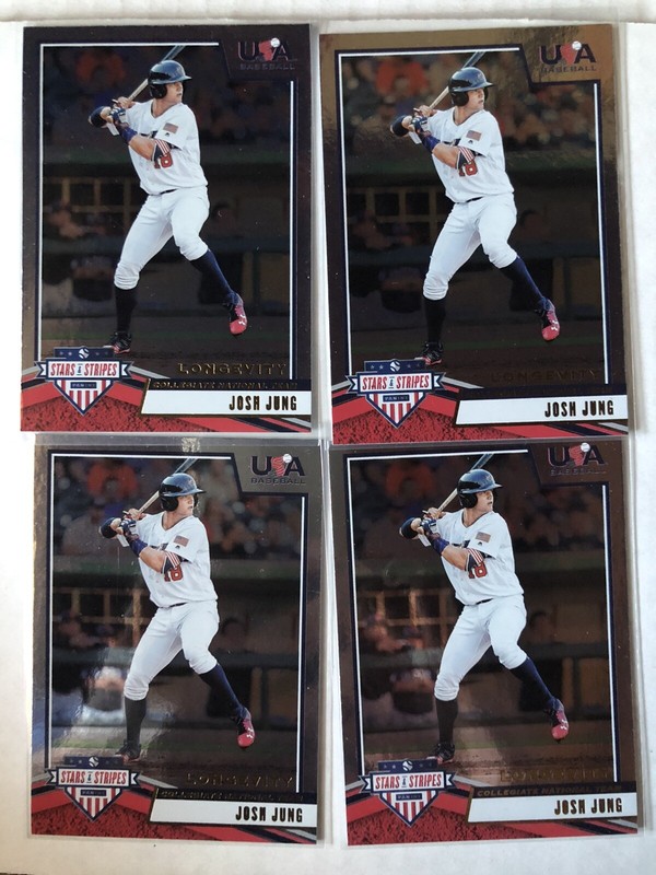 2019 Stars & Stripes Josh Jung lot of 4 cards