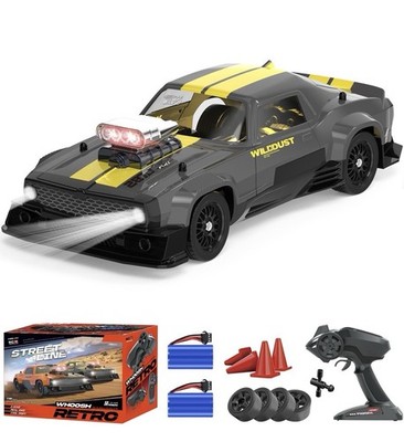 RC Drift Car 1/16 Scale RTR 4WD With 2 Batteries and Extra Drift Tires