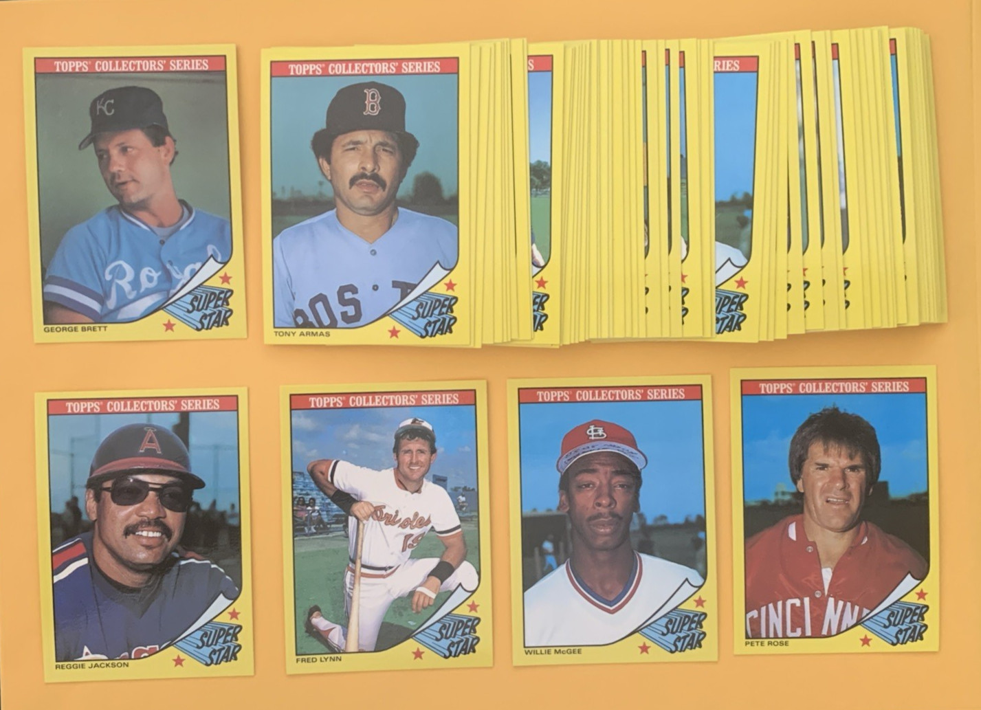 1986 Topps Baseball Champion Superstars SET BREAK singles #1-33