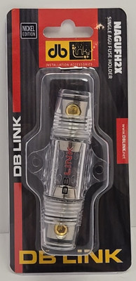 DB LINK: NAGUFH2X Single AGU Fuse Holder, Nickel Edition
