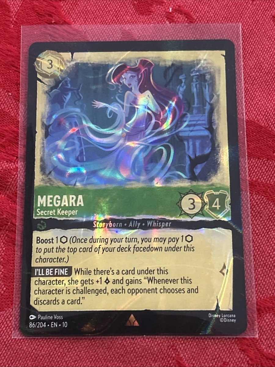 FOIL Lorcana Whispers in the Well - Megara - Secret Keeper - 86