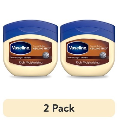 Vaseline Original Cocoa Butter Moisture Petroleum Jelly, 13 oz pack of 2