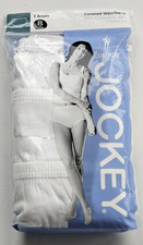 JOCKEY Women's 8 Briefs Cotton Elance Underwear Panties 3 pr Solid White
