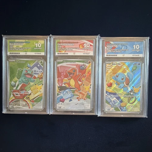 Sequential Ace Grading Pokémon TCG Black Star Promo First Partner Holo Set