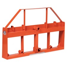 Titan Attachments Usa Made Standard Series Pallet Fork Frame Attachment, Orange