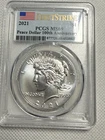 2021 Peace Dollar 100th Anniversary PCGS MS69 First Strike $1 Silver Coin