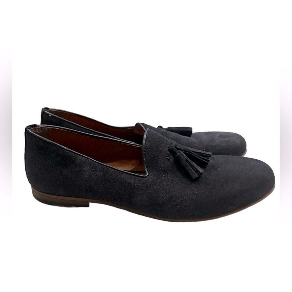 Zara Mens dress tassel loafers Suede Loafers Tassel Loafers Zara Black Loafers Zara Loafers  main image 2