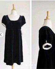 Behnaz Sarafpour for Target Women’s Black Velvet Baby Doll Dress Size 5 /small