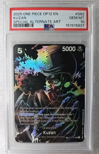 One Piece OP12 Legacy of the Master Special ALT ART KUZAN OP10-082 PSA 10