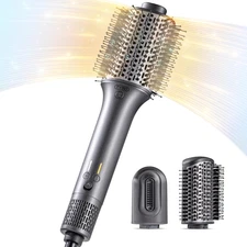 TYMO Hair Dryer Brush Blow Dryer Brush in One, Hot Air Brushes with 3 Barrels as