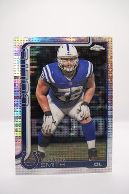 2025 Topps Chrome Braden Smith Pulsar Refractor #134 Indianapolis Colts