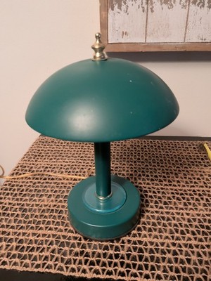 Vtg 80 s Memphis Design Post MCM Green Metal Lamp Desk touch  Table Light lamp