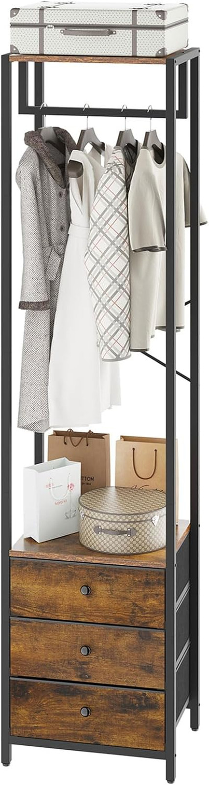 Appendiabiti Autoportante Luxury con 3 Cassetti | Stand Premium