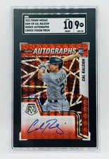 2022 Panini MOSAIC CAL RALEIGH Rookie Auto Choice Fusion AUTO SGC 9 w/ 10 Auto