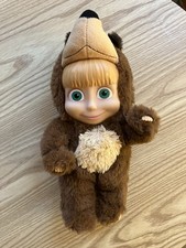 Masha and the Bear Plush Doll Simba Toys Bear Costume Vinyl Face Literary Doll
