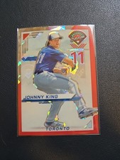 2025 Panini Prospect Edition Baseball Johnny King Red Ticket Prizm Blue Jays 