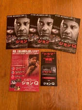 JOHN Q 2002 flyer x5 Denzel WASHINGTON one-off set James WOODS Equalizer MINT!