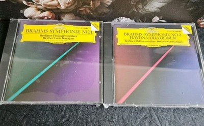 VTG Johannes Brahms Symphonie 1 & 2 CD SET NEW SEALED Berliner Phil Karajan 1987