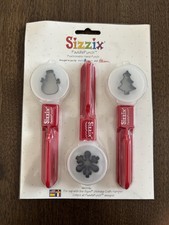 Sizzix Paddle Punch 38-0879 Holiday Snowman Snowflake Christmas Tree NEW