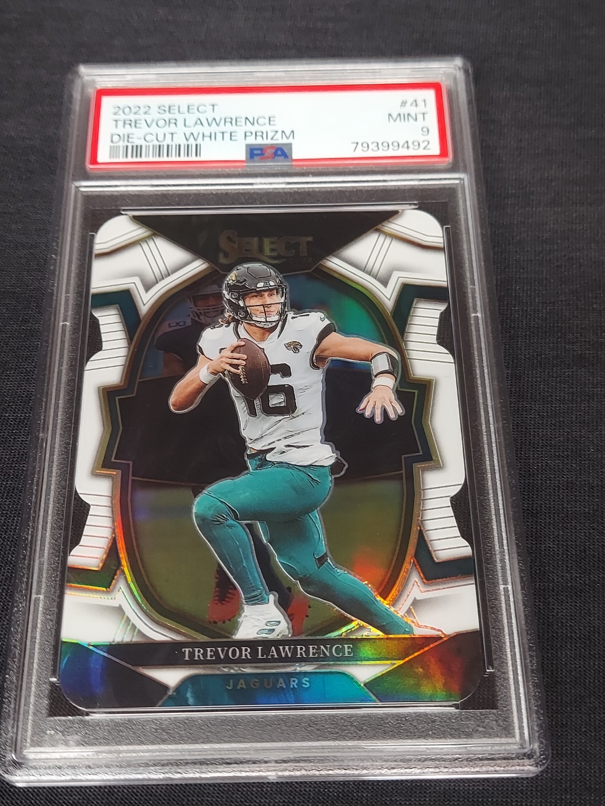 2022 Panini Select Trevor Lawrence Die-cut White Prizm #41 Psa 9 Mint /99 💎