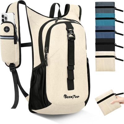 15L Small Hiking Backpack for Women Men, Lightweight Hiking Packable Daypack wit