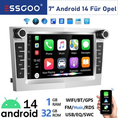 Android 14 Touchscreen Autoradio Apple Carplay GPS RDS FM Für Opel Meriva Corsa
