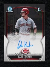 2023 Bowman Chrome Prospect Auto Cade Hunter #CPA-CH Auto 0a2