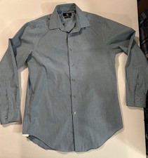 Calvin Klein Dress Shirt Slimfit Non Iron Size Medium 15 1/2 Long Sleeve