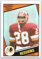 1984 Topps #380 Darrell Green Washington Redskins
