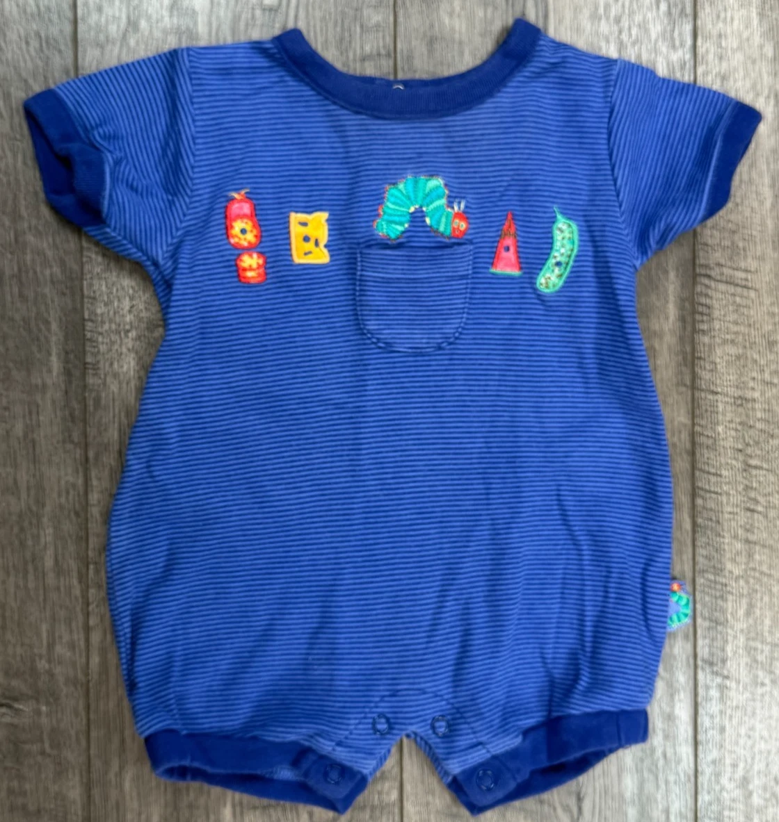 Baby Boy Clothes Vintage Carter's 0-3 Month Hungry Caterpillar Romper Outfit