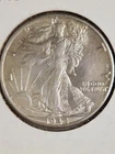 1942 Walking Liberty Silver Half Dollar; Fine Condition Coin