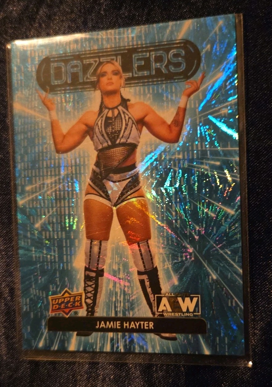 DZ-10 JAMIE HAYTER 2023 Upper Deck AEW DAZZLERS BLUE