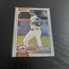 2026 Topps Clay Holmes #276 Silver Confetti Parallel New York Mets